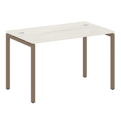 Metal System Quattro 4x4 40БП.СП-2 (Дуб наварра/Мокко) Стол письменный на П-образном м/к