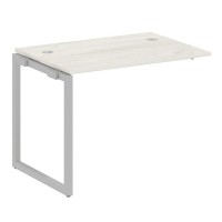 Metal System Quattro 4x4 40БО.ПРС-СП-1.1 (Дуб наварра/Серый) Проходной наборный элемент рабочей станции на О-образном м/к