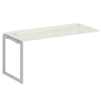 Metal System Quattro 4x4 40БО.ПРС-СП-1.4 (Дуб наварра/Серый) Проходной наборный элемент рабочей станции на О-образном м/к