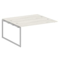 Metal System Quattro 4x4 40БО.ПРС-СП-2.4 (Дуб наварра/Серый) Проходной наборный элемент рабочей станции на О-образном м/к