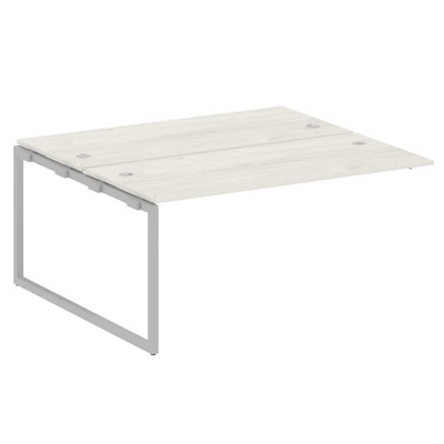 Metal System Quattro 4x4 40БО.ПРС-СП-2.4 (Дуб наварра/Серый) Проходной наборный элемент рабочей станции на О-образном м/к