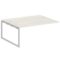 Metal System Quattro 4x4 40БО.ПРС-СП-2.5 (Дуб наварра/Серый) Проходной наборный элемент рабочей станции на О-образном м/к