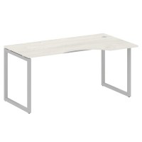 Metal System Quattro 4x4 40БО.СА-1 Пр (Дуб наварра/Серый) Стол криволинейный правый на О-образном м/к