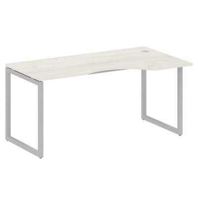 Metal System Quattro 4x4 40БО.СА-1 Пр (Дуб наварра/Серый) Стол криволинейный правый на О-образном м/к