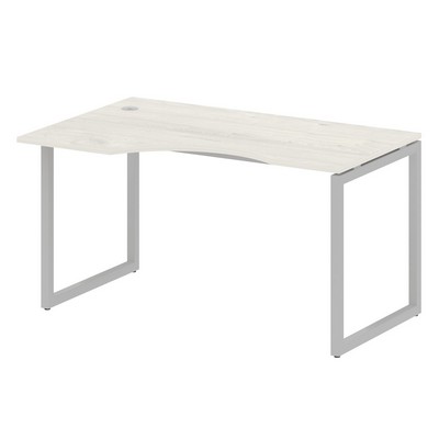 Metal System Quattro 4x4 40БО.СА-2 Л (Дуб наварра/Серый) Стол криволинейный левый на О-образном м/к