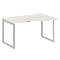 Metal System Quattro 4x4 40БО.СА-2 Пр (Дуб наварра/Серый) Стол криволинейный правый на О-образном м/к