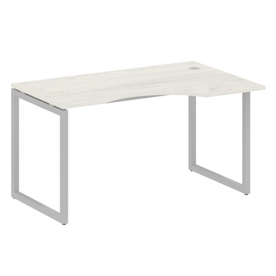 Metal System Quattro 4x4 40БО.СА-2 Пр (Дуб наварра/Серый) Стол криволинейный правый на О-образном м/к