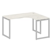 Metal System Quattro 4x4 40БО.СА-3 Пр (Дуб наварра/Серый) Стол криволинейный правый на О-образном м/к