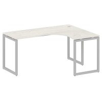 Metal System Quattro 4x4 40БО.СА-4 Пр (Дуб наварра/Серый) Стол криволинейный правый на О-образном м/к