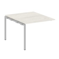 Metal System Quattro 4x4 40БП.ППРГ-1 (Дуб наварра/Серый) Проходной наборный элемент переговорного стола на П-образном м/к