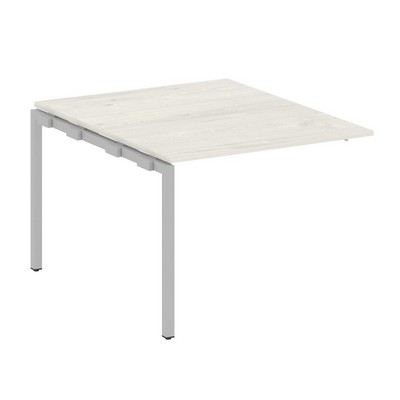 Metal System Quattro 4x4 40БП.ППРГ-1 (Дуб наварра/Серый) Проходной наборный элемент переговорного стола на П-образном м/к