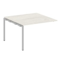 Metal System Quattro 4x4 40БП.ППРГ-2 (Дуб наварра/Серый) Проходной наборный элемент переговорного стола на П-образном м/к