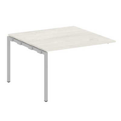 Metal System Quattro 4x4 40БП.ППРГ-2 (Дуб наварра/Серый) Проходной наборный элемент переговорного стола на П-образном м/к