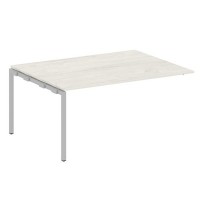 Metal System Quattro 4x4 40БП.ППРГ-4 (Дуб наварра/Серый) Проходной наборный элемент переговорного стола на П-образном м/к