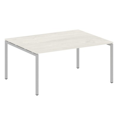 Metal System Quattro 4x4 40БП.ПРГ-1.4 (Дуб наварра/Серый) Переговорный стол, 1 столешница на П-образном м/к