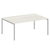 Metal System Quattro 4x4 40БП.ПРГ-1.5 (Дуб наварра/Серый) Переговорный стол, 1 столешница на П-образном м/к