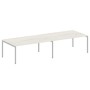 Metal System Quattro 4x4 40БП.ПРГ-2.5 (Дуб наварра/Серый) Переговорный стол, 2 столешницы на П-образном м/к