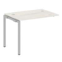 Metal System Quattro 4x4 40БП.ПРС-СП-1.1 (Дуб наварра/Серый) Проходной наборный элемент рабочей станции на П-образном м/к