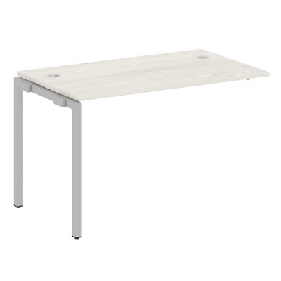 Metal System Quattro 4x4 40БП.ПРС-СП-1.2 (Дуб наварра/Серый) Проходной наборный элемент рабочей станции на П-образном м/к