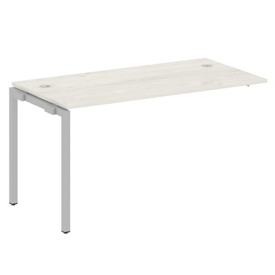 Metal System Quattro 4x4 40БП.ПРС-СП-1.3 (Дуб наварра/Серый) Проходной наборный элемент рабочей станции на П-образном м/к