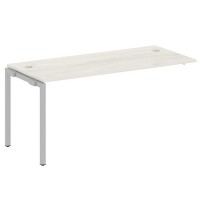 Metal System Quattro 4x4 40БП.ПРС-СП-1.4 (Дуб наварра/Серый) Проходной наборный элемент рабочей станции на П-образном м/к