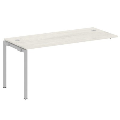 Metal System Quattro 4x4 40БП.ПРС-СП-1.4 (Дуб наварра/Серый) Проходной наборный элемент рабочей станции на П-образном м/к