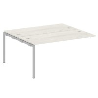 Metal System Quattro 4x4 40БП.ПРС-СП-2.4 (Дуб наварра/Серый) Проходной наборный элемент рабочей станции на П-образном м/к