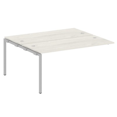 Metal System Quattro 4x4 40БП.ПРС-СП-2.4 (Дуб наварра/Серый) Проходной наборный элемент рабочей станции на П-образном м/к