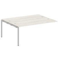 Metal System Quattro 4x4 40БП.ПРС-СП-2.5 (Дуб наварра/Серый) Проходной наборный элемент рабочей станции на П-образном м/к