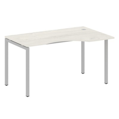 Metal System Quattro 4x4 40БП.СА-2 Пр (Дуб наварра/Серый) Стол криволинейный правый на П-образном м/к