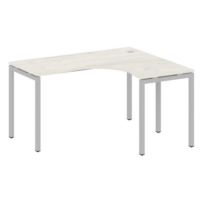 Metal System Quattro 4x4 40БП.СА-3 Пр (Дуб наварра/Серый) Стол криволинейный правый на П-образном м/к