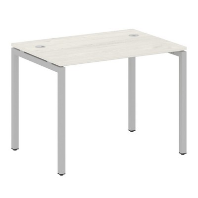 Metal System Quattro 4x4 40БП.СП-1 (Дуб наварра/Серый) Стол письменный на П-образном м/к