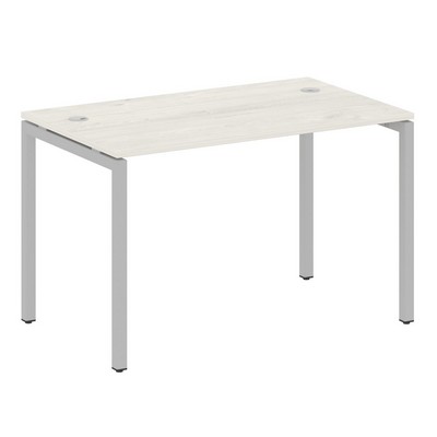 Metal System Quattro 4x4 40БП.СП-2 (Дуб наварра/Серый) Стол письменный на П-образном м/к