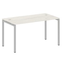 Metal System Quattro 4x4 40БП.СП-3 (Дуб наварра/Серый) Стол письменный на П-образном м/к