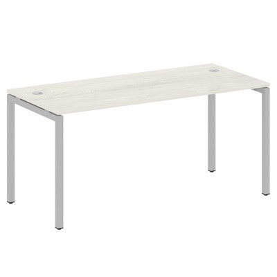 Metal System Quattro 4x4 40БП.СП-4 (Дуб наварра/Серый) Стол письменный на П-образном м/к