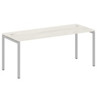 Metal System Quattro 4x4 40БП.СП-5 (Дуб наварра/Серый) Стол письменный на П-образном м/к