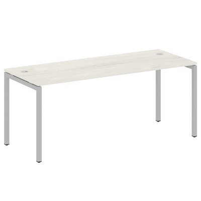 Metal System Quattro 4x4 40БП.СП-5 (Дуб наварра/Серый) Стол письменный на П-образном м/к