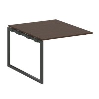 Metal System Quattro 4x4 40БО.ППРГ-1 (Венге цаво/Черный) Проходной наборный элемент переговорного стола на О-образном м/к