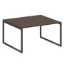Metal System Quattro 4x4 40БО.ПРГ-1.3 (Венге цаво/Антрацит) Переговорный стол, 1 столешница на О-образном м/к