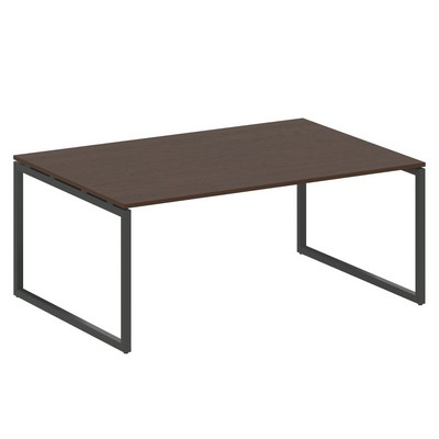 Metal System Quattro 4x4 40БО.ПРГ-1.5 (Венге цаво/Антрацит) Переговорный стол, 1 столешница на О-образном м/к