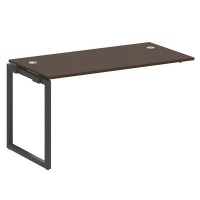 Metal System Quattro 4x4 40БО.ПРС-СП-1.3 (Венге цаво/Черный) Проходной наборный элемент рабочей станции на О-образном м/к