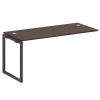 Metal System Quattro 4x4 40БО.ПРС-СП-1.4 (Венге цаво/Черный) Проходной наборный элемент рабочей станции на О-образном м/к