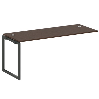 Metal System Quattro 4x4 40БО.ПРС-СП-1.5 (Венге цаво/Черный) Проходной наборный элемент рабочей станции на О-образном м/к