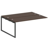 Metal System Quattro 4x4 40БО.ПРС-СП-2.5 (Венге цаво/Черный) Проходной наборный элемент рабочей станции на О-образном м/к