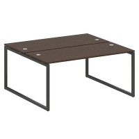 Metal System Quattro 4x4 40БО.РАС-СП-2.4 (Венге цаво/Черный) Рабочая станция на О-образном м/к