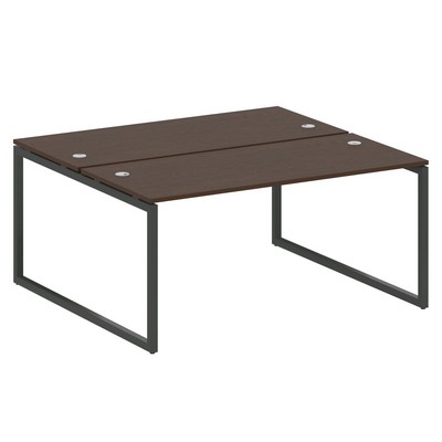 Metal System Quattro 4x4 40БО.РАС-СП-2.4 (Венге цаво/Антрацит) Рабочая станция на О-образном м/к