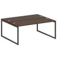 Metal System Quattro 4x4 40БО.РАС-СП-2.5 (Венге цаво/Черный) Рабочая станция на О-образном м/к