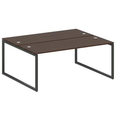 Metal System Quattro 4x4 40БО.РАС-СП-2.5 (Венге цаво/Черный) Рабочая станция на О-образном м/к