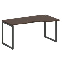 Metal System Quattro 4x4 40БО.СА-1 Пр (Венге цаво/Антрацит) Стол криволинейный правый на О-образном м/к