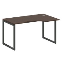 Metal System Quattro 4x4 40БО.СА-2 Пр (Венге цаво/Антрацит) Стол криволинейный правый на О-образном м/к